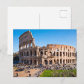 Uitzicht uit de lucht Colosseum of Coliseum Rome I Briefkaart (Voorkant / Achterkant)