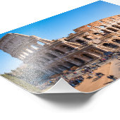 Uitzicht uit de lucht Colosseum of Coliseum Rome I Foto Afdruk (Hoek)