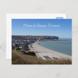 Uitzicht uit de lucht, Mers-le-Bains, Frankrijk Briefkaart