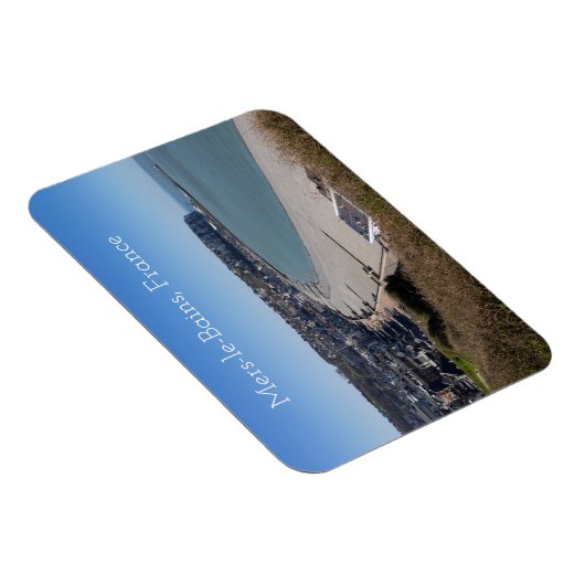 Uitzicht uit de lucht, Mers-le-Bains, Frankrijk Magneet (Rechterzijde)