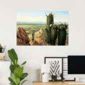 Uitzicht uit de Maricopa-berg nabij de Gila Poster (Thuiskantoor)