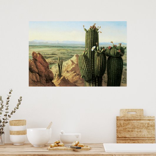 Uitzicht uit de Maricopa-berg nabij de Gila Poster (Keuken)