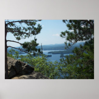 Uitzicht uit de Rattlesnake Mountain Poster