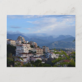Uitzicht uit de stad Calabrian Hill Briefkaart