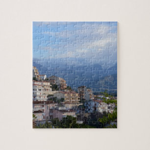 Uitzicht uit de stad Calabrian Hill Legpuzzel