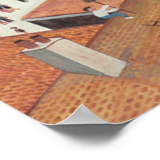 Uitzicht uit de Tate Gallery St. Ives Poster (Hoek)