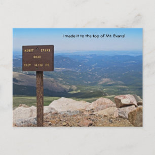Uitzicht uit de top van het Briefkaart van Mt. Eva