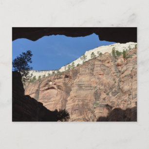 Uitzicht uit Devil's trap in Zion National Park Briefkaart