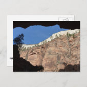 Uitzicht uit Devil's trap in Zion National Park Briefkaart (Voorkant / Achterkant)