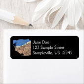 Uitzicht uit Devil's trap in Zion National Park Etiket (Insitu)