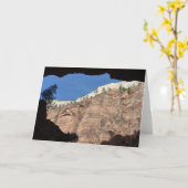 Uitzicht uit Devil's trap in Zion National Park Kaart (Gele Bloem)