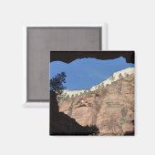 Uitzicht uit Devil's trap in Zion National Park Magneet (Voorkant / Achterkant)