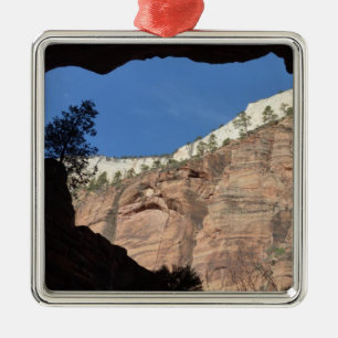 Uitzicht uit Devil's trap in Zion National Park Metalen Ornament