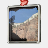 Uitzicht uit Devil's trap in Zion National Park Metalen Ornament (Links)