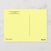 UITZICHT UIT EEN CARRIAGE-VENSTER BRIEFKAART (Achterkant)