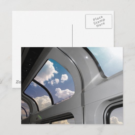 Uitzicht uit een lounge-auto (Briefkaart) Briefkaart (Voorkant / Achterkant)
