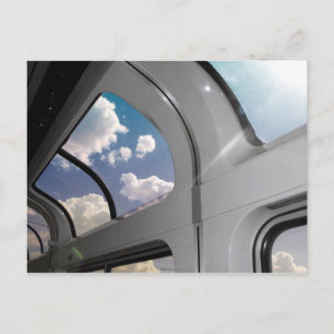 Uitzicht uit een lounge-auto (Briefkaart) Briefkaart