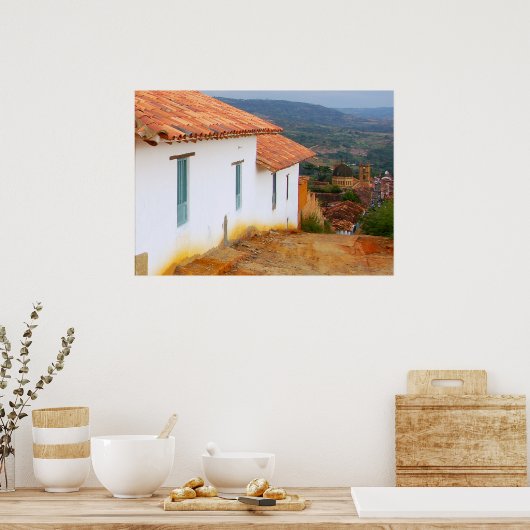 Uitzicht uit een Poster op een Hill (Keuken)