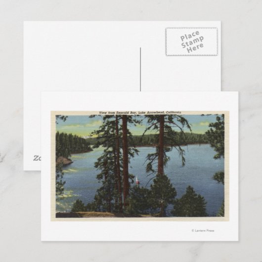 Uitzicht uit Emerald Bay Briefkaart (Voorkant / Achterkant)