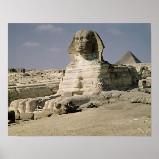Uitzicht uit het noordoosten van de Sphinx Poster (Voorkant)