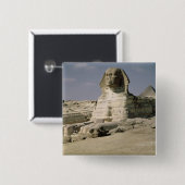 Uitzicht uit het noordoosten van de Sphinx Vierkante Button 5,1 Cm (Voorkant /achterkant)