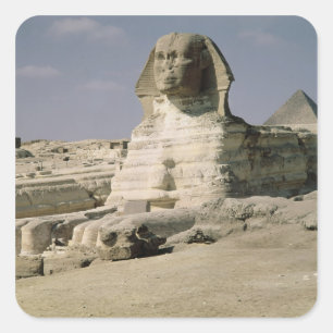 Uitzicht uit het noordoosten van de Sphinx Vierkante Sticker