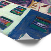 Uitzicht uit het raam van de Griesbräu | Kandinsk Poster (Hoek)