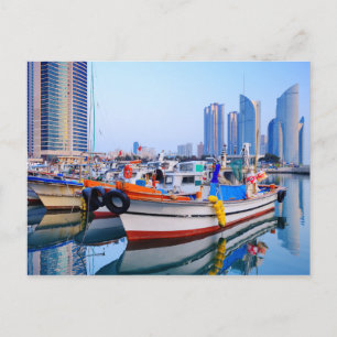 Uitzicht uit het water   Zuid-Korea Briefkaart