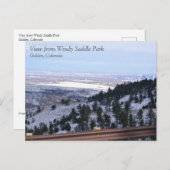 Uitzicht uit het Windy Saddle Park, Golden, Colora Briefkaart (Voorkant / Achterkant)