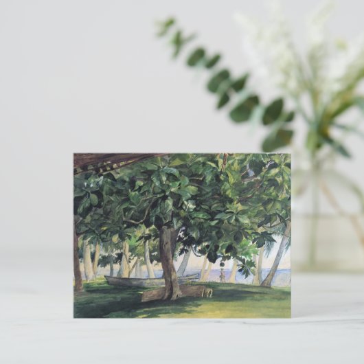 "Uitzicht uit Hut" - Briefkaart John LaFarge (Staand voorkant)