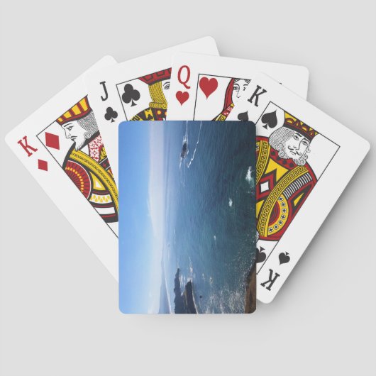 Uitzicht uit Kaapstad, Newport, Oregon Pokerkaarten (Achterkant)