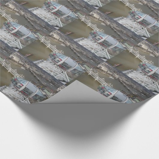 Uitzicht uit London Eye Wrapping Paper Cadeaupapier (Hoek)