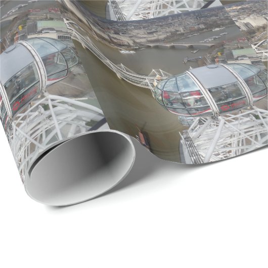 Uitzicht uit London Eye Wrapping Paper Cadeaupapier (Rol Hoek)