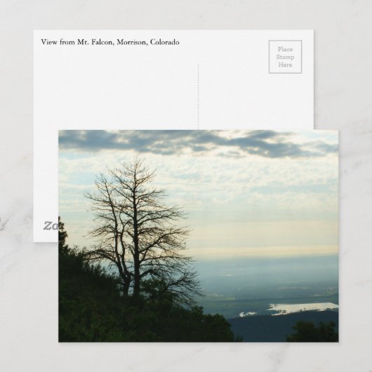 Uitzicht uit Morrison, Colorado Briefkaart (Voorkant / Achterkant)