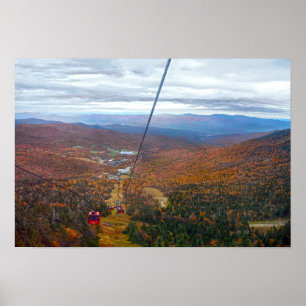 Uitzicht uit Mount Mansfield, Vermont, in het naja Poster
