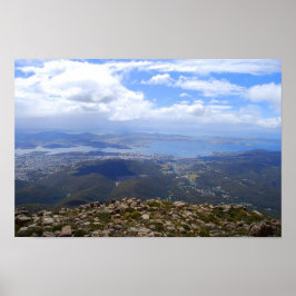 Uitzicht uit Mount Wellington, Tasmania, Print