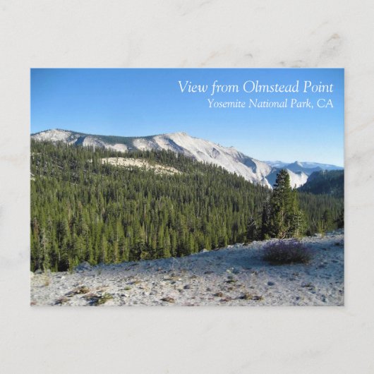 Uitzicht uit Olmstead Point, Yosemite, CA Briefkaart (Voorkant)