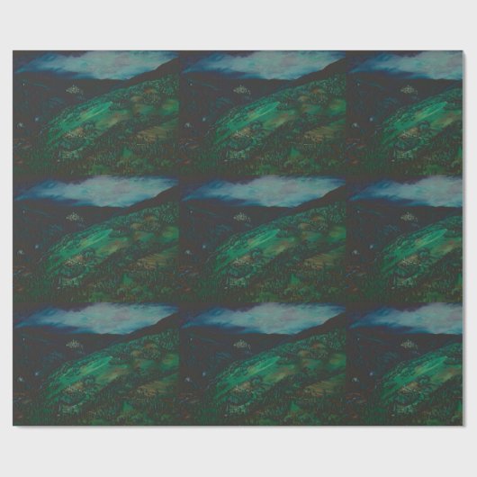 Uitzicht uit San Chirico, Italië Cadeaupapier (Vlak)