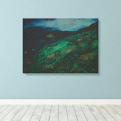 Uitzicht uit San Chirico, Italië Canvas Afdruk (Insitu (Houten vloer))