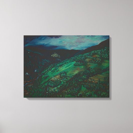 Uitzicht uit San Chirico, Italië Canvas Afdruk (Voorkant)