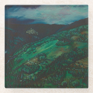 Uitzicht uit San Chirico, Italië Glazen Onderzetter