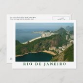"Uitzicht uit Sugarloaf, Rio de Janeiro" briefkaar Briefkaart (Voorkant / Achterkant)
