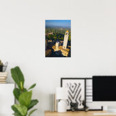 Uitzicht uit Tower, San Gimignano, Siena, Toscane Poster (Thuiskantoor)