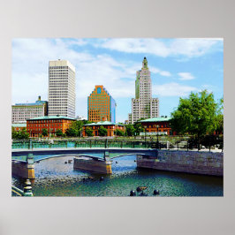 Uitzicht uit Waterplace Park Poster