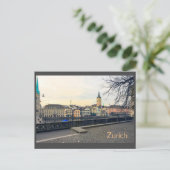 Uitzicht uit Zürich Briefkaart (Staand voorkant)