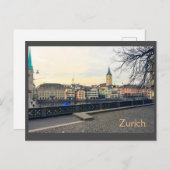 Uitzicht uit Zürich Briefkaart (Voorkant / Achterkant)
