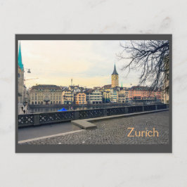 Uitzicht uit Zürich Briefkaart