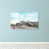 Uitzicht Union DepotLewiston, ID Canvas Afdruk (Insitu (Houten vloer))