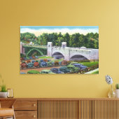 Uitzicht US Hwy Route 9 Bridge Canvas Afdruk (Insitu (Woonkamer))
