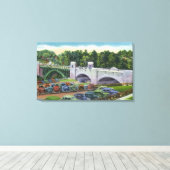 Uitzicht US Hwy Route 9 Bridge Canvas Afdruk (Insitu (Houten vloer))